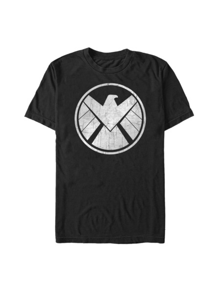 ZOOT.Fan Črna moška majica Marvel Crusty Shield