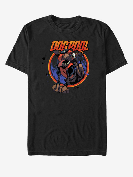 ZOOT.Fan Črna unisex majica Marvel Doggypool