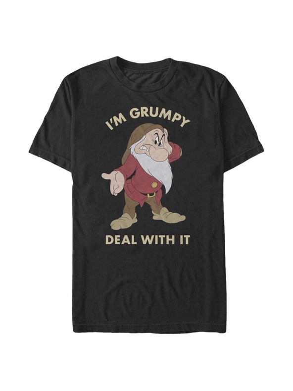 ZOOT.Fan Črna moška majica Disney Grumpy Deal