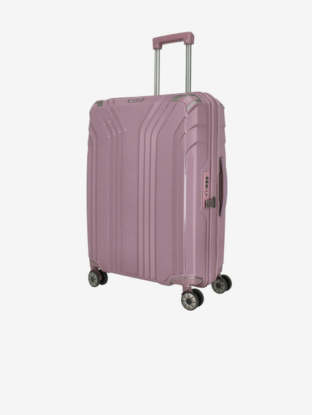 Travelite Rožnato ženski kovček Travelite Elvaa 4w M Rosé