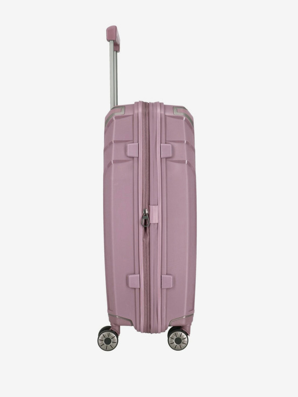 Travelite Rožnato ženski kovček Travelite Elvaa 4w M Rosé