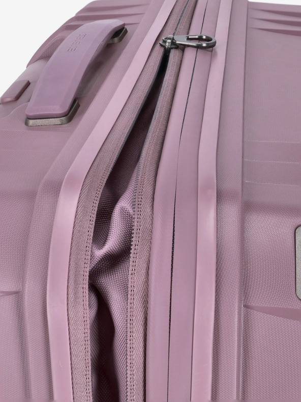 Travelite Rožnato ženski kovček Travelite Elvaa 4w M Rosé