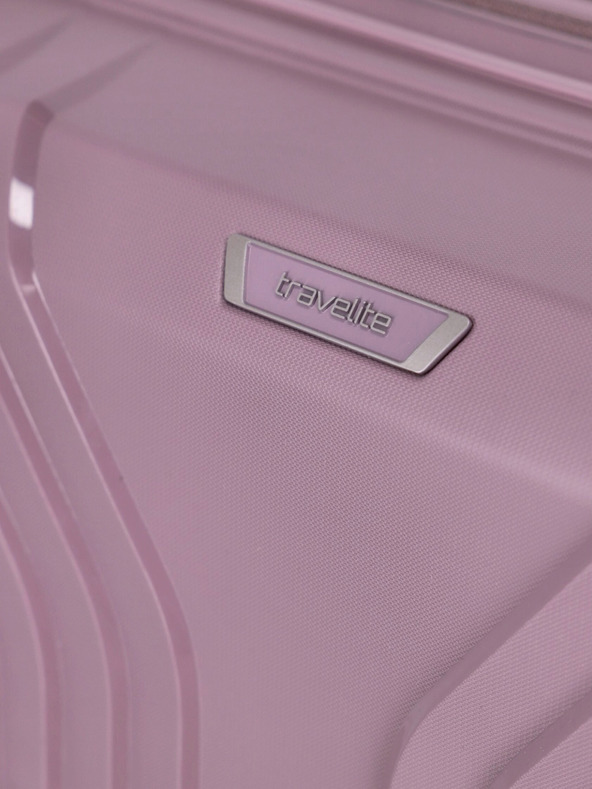 Travelite Rožnato ženski kovček Travelite Elvaa 4w M Rosé