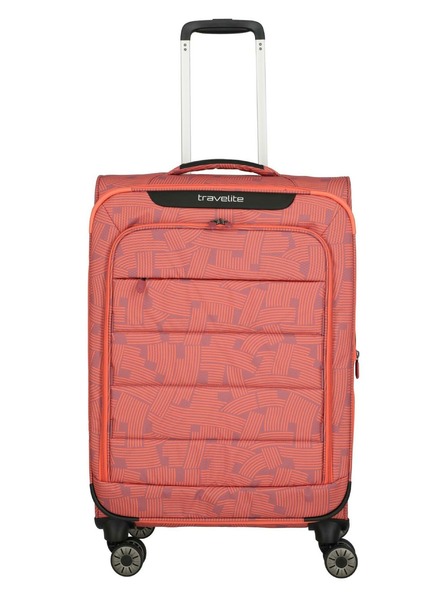 Travelite Potovalni kovček Travelite Skaii 4w M Print Peach