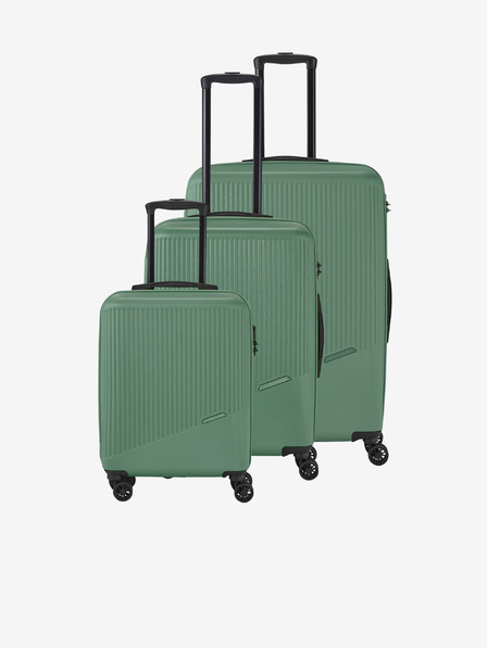 Travelite Komplet treh potovalnih kovčkov Travelite Bali S,M,L Green