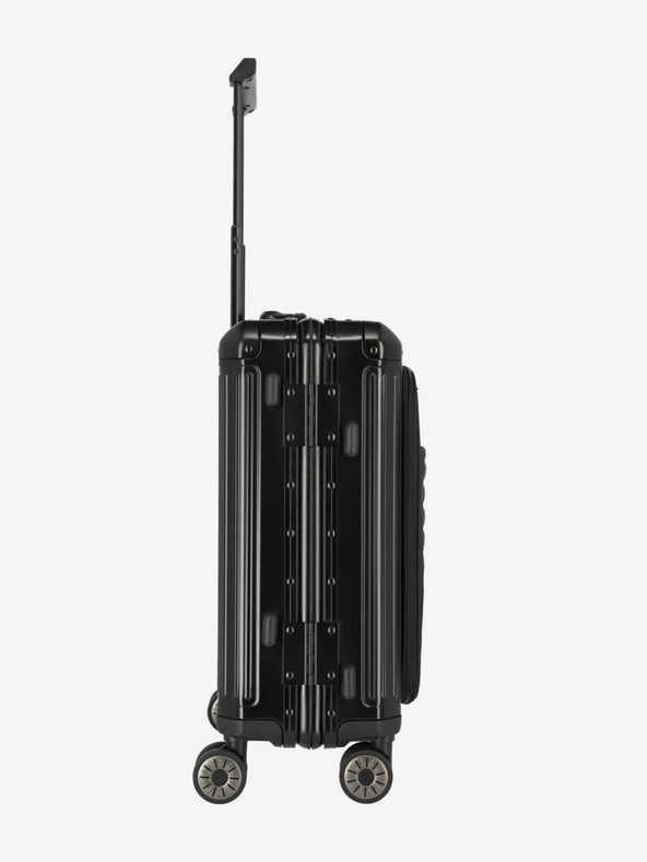 Travelite Črn kovček Travelite Next 4w S Prednji žep