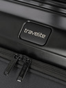 Travelite Črn kovček Travelite Next 4w S Prednji žep