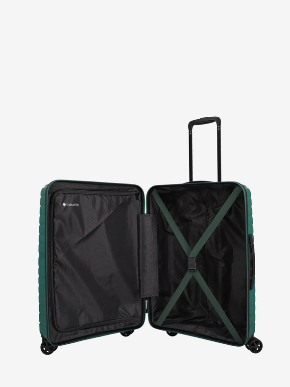 Travelite Travelite Trient M zeleni potovalni kovček