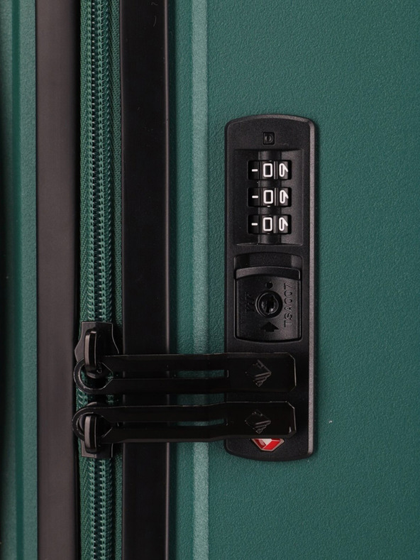 Travelite Travelite Trient M zeleni potovalni kovček