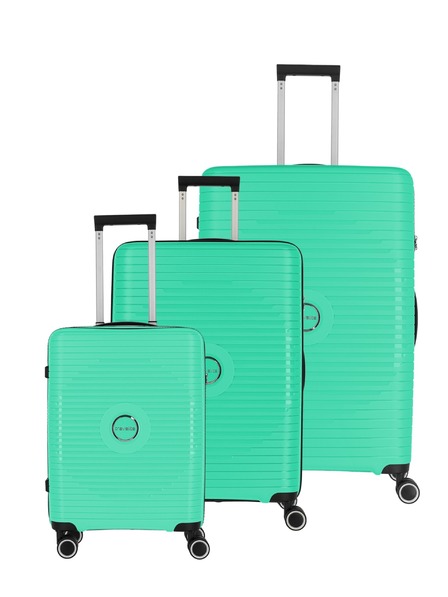 Travelite Komplet potovalnih kovčkov Travelite Orbita S,M,L Green