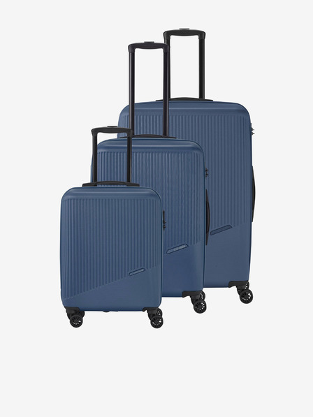 Travelite Komplet treh potovalnih kovčkov Travelite Bali S,M,L Blue