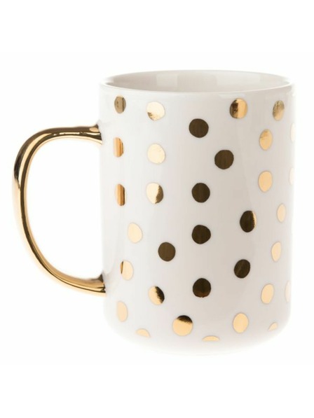 Casa de Engel Porcelanasta skodelica z zlatim ročajem, 425ml, 12/36