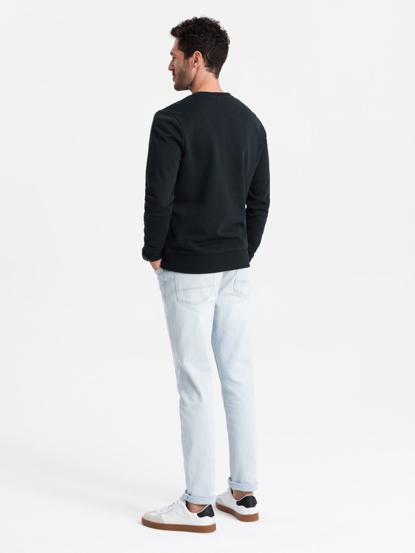 Ombre Clothing Moška bombažna jopa BASIC Ombre Clothing