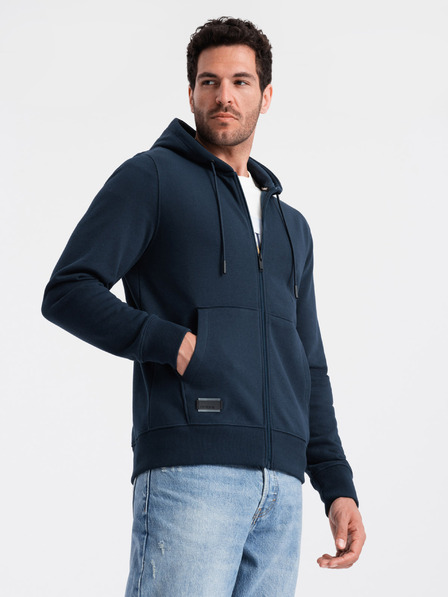 Ombre Clothing Moška bombažna elastična jopa BASIC Ombre Clothing