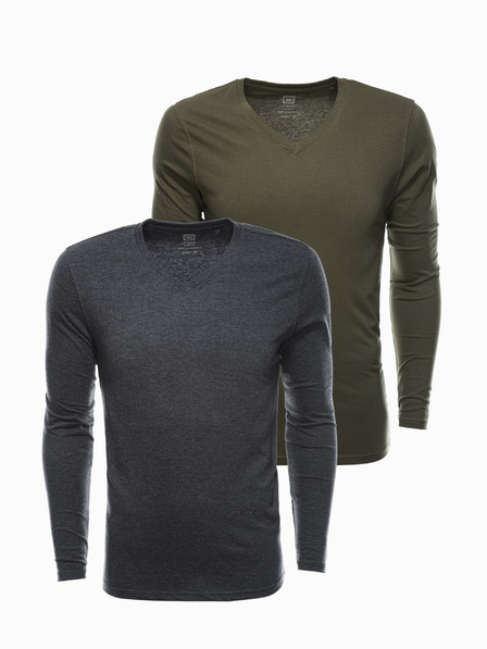 Ombre Clothing Moški komplet z dolgimi rokavi VOmbre oblačila