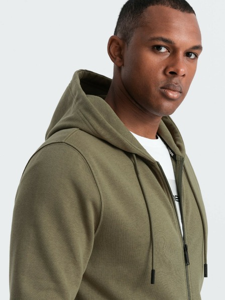 Ombre Clothing Moška bombažna elastična jopa BASIC Ombre Clothing