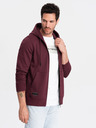 Ombre Clothing Moška bombažna jopa BASIC z zadrgo Ombre Clothing