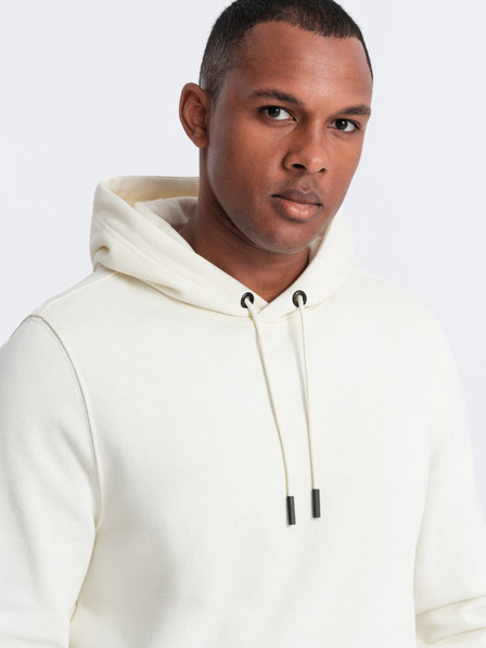 Ombre Clothing Pánska bavlnená klokaní mikina BASIC s kapucňou Ombre Clothing