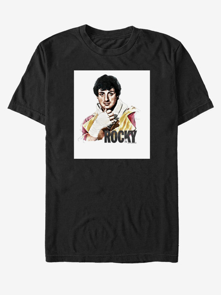 ZOOT.Fan Črna unisex majica ZOOT.Fan Rocky Pose