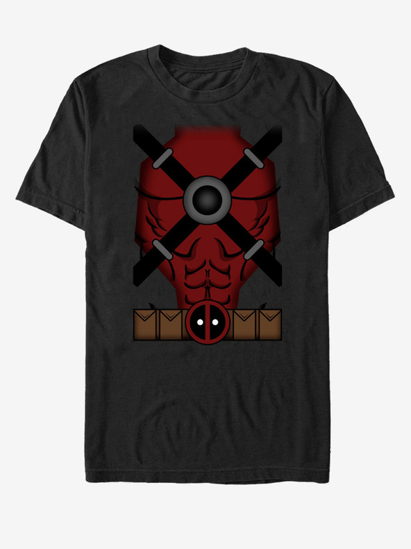 ZOOT.Fan Črna unisex majica Marvel Deadpool kostum