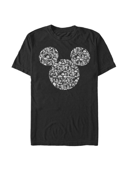 ZOOT.Fan Črna moška majica Disney Mickey Icons Fill T-Shirt