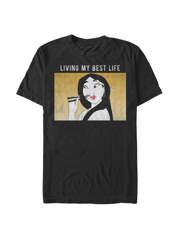 ZOOT.Fan Črna moška majica Disney Mulan Meme