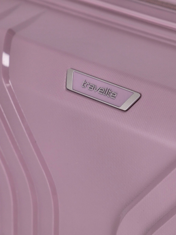 Travelite Rožnata ženska potovalka Elvaa 4w L Rosé Kovček