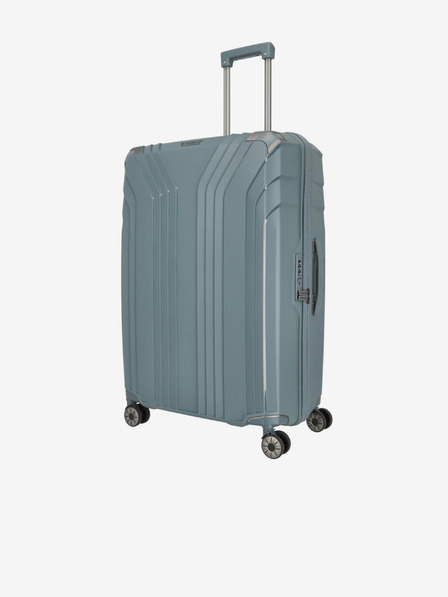 Travelite Sivo-modri kovček Travelite Elvaa 4w L