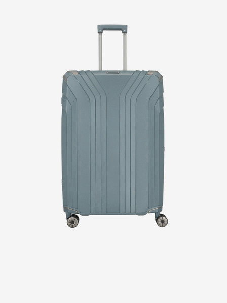 Travelite Sivo-modri kovček Travelite Elvaa 4w L