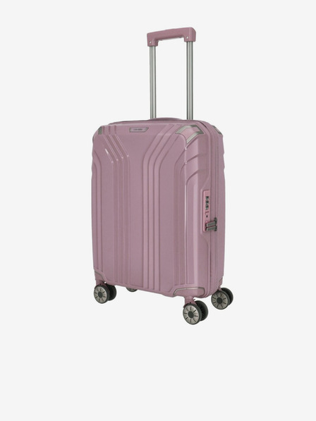 Travelite Rožnato obarvan ženski kovček Travelite Elvaa 4w S Rosé