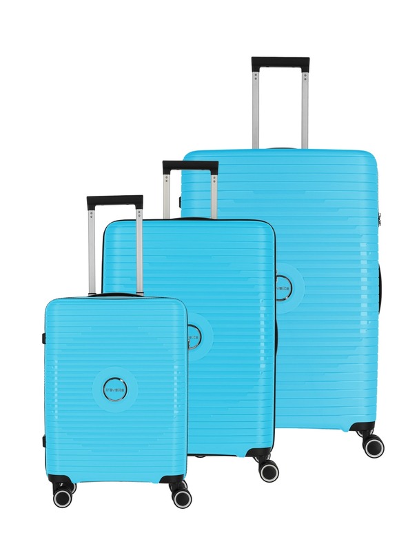 Travelite Set potovalnih kovčkov Travelite Orbita S,M,L Turquoise