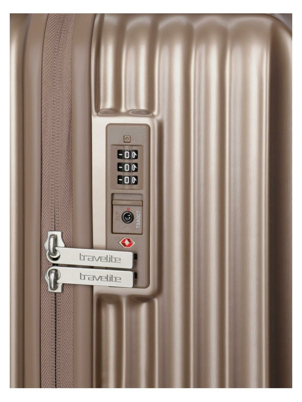 Travelite Potovalni kovček Travelite Paros 4w S Cappuccino