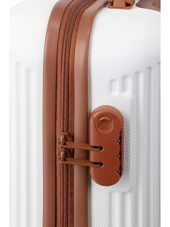 Travelite Travelite Bali S White/Cognac Potovalna torba