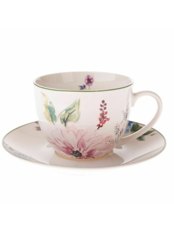 Casa de Engel Porcelanasta skodelica s podstavkom, 260 ml, 6/36