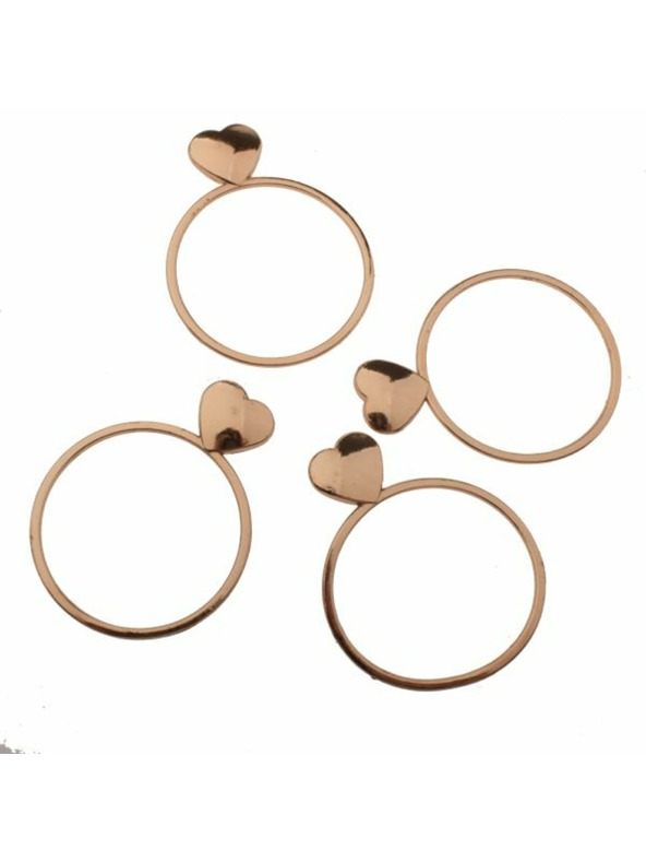 Casa de Engel Kovinski obročki za serviete - set 4 kosov, 12/72