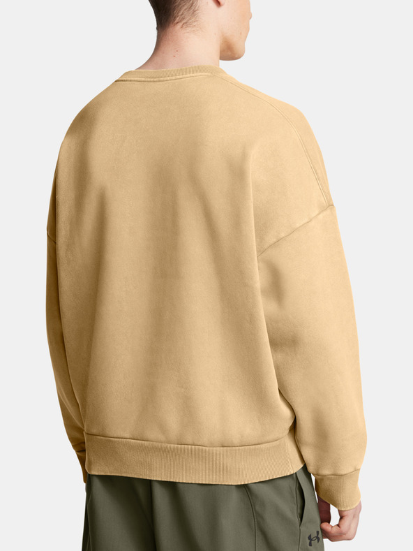 Under Armour Moški pulover Under Armour UA Icon HWT Flc Wash OS Crew