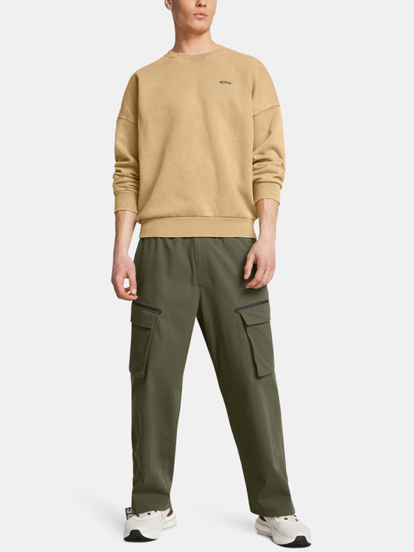 Under Armour Moški pulover Under Armour UA Icon HWT Flc Wash OS Crew