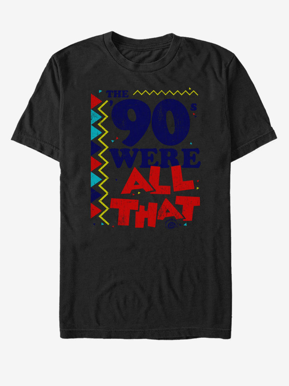 ZOOT.Fan Črna unisex majica Nickelodeon 90 All