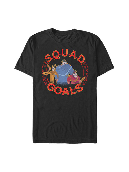 ZOOT.Fan Črna moška majica z napisom Disney Squad Goals