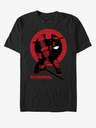 ZOOT.Fan Črna unisex majica Marvel Samurai Deadpool