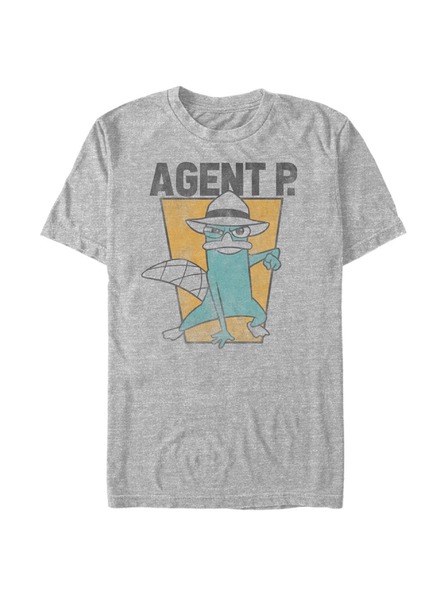 ZOOT.Fan Moška siva majica Meliert Disneyjeva klasična majica Agent P