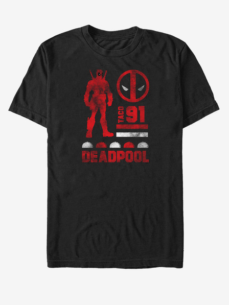 ZOOT.Fan Črna unisex majica Marvel Deadpool Sil