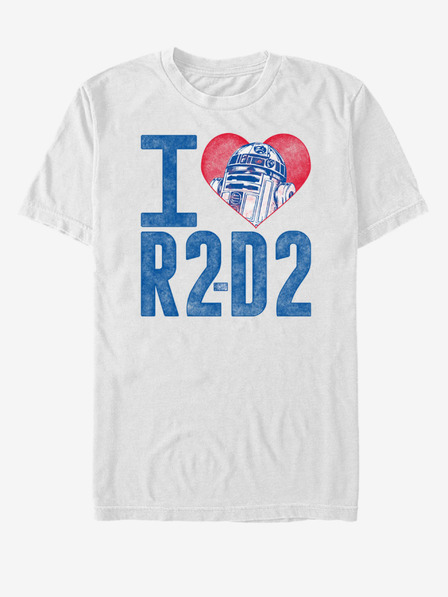 ZOOT.Fan Bela unisex majica Star Wars R2D2 Love