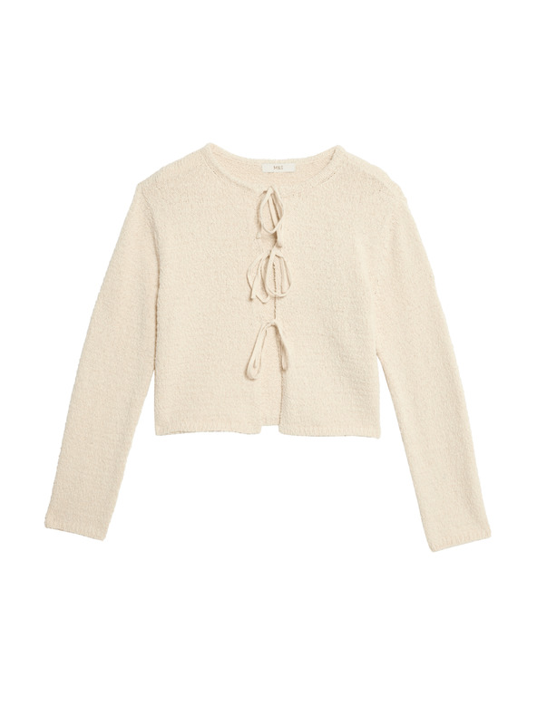 Marks & Spencer Kardigan s teksturo in visokim deležem bombaže Marks & Spencer bež