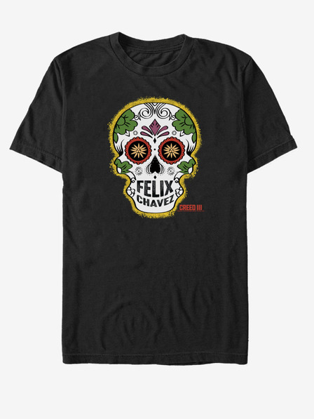 ZOOT.Fan Črna unisex majica ZOOT.Fan MGM Chavez Skull