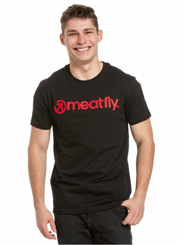 Meatfly Meatfly moška majica Joe Red/Black | Rdeča | Velikost S | 100% bombaž