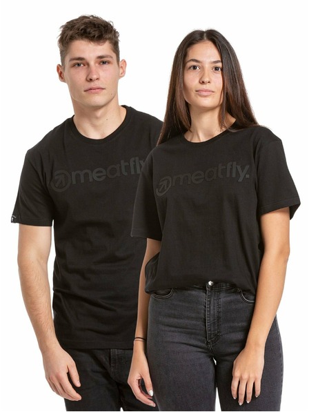 Meatfly Meatfly moška majica Joe Black/Black | Črna | Velikost S | 100% bombaž