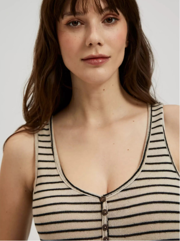 Moodo Ženska majica bež barve MOODO