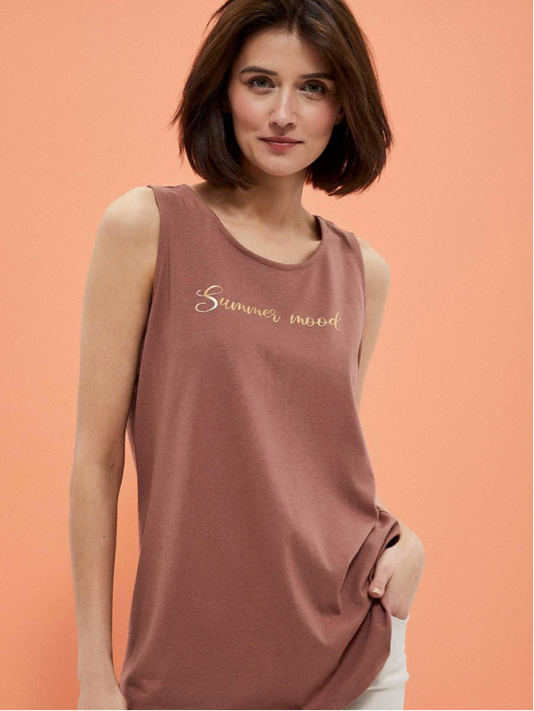 Moodo Rjava ženska majica Moodo