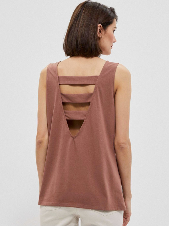 Moodo Rjava ženska majica Moodo